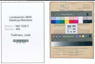 Entnazifizierung Josef Tuellmann , geb. 08.02.1904 (Karosseriebauer)