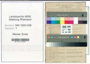 Entnazifizierung Ernst Marxer , geb. 26.09.1922 (Student)