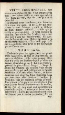 Mardi au soir.