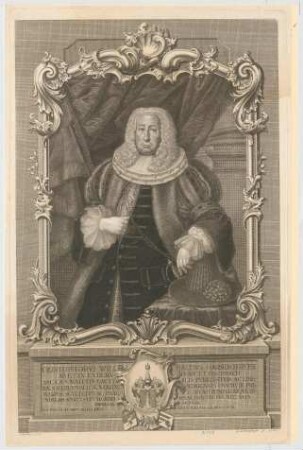 Christof Willibald Harsdörfer, erster Duumvir; geb. 11. September 1674; gest. 25. Oktober 1758