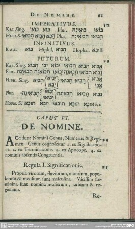 Caput VI. De Nomine