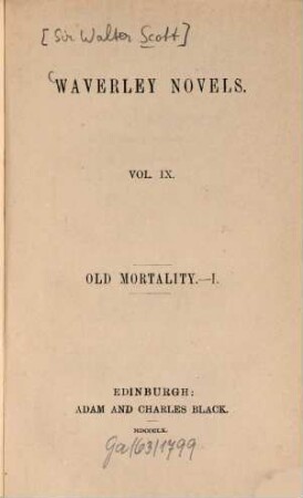 Waverley Novels, 9