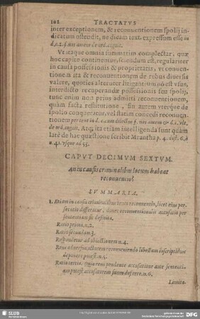 Caput Decimum Sextum. An in causis criminalibus locum habeat reconventio?