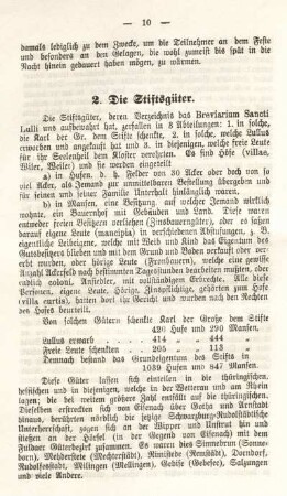 2. Die Stiftsgüter.