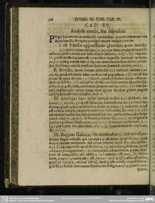 Cap. IV. Analysis textus, seu dispositio