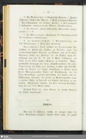 VI. Schüler