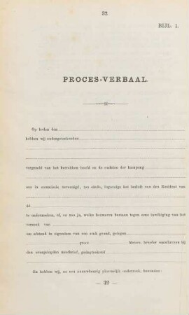 Bijl. 1. Proces-Verbaal