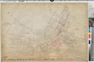 Siedlinghausen (Winterberg), Flurbereinigung Siedlinghausen, Bl. 14a Zuteilungskarte Silbach Flur 1
