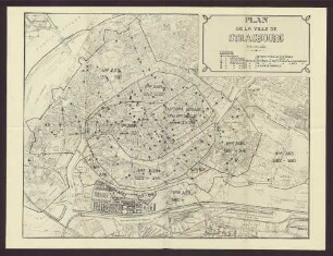 Plan De La Ville De Strasbourg