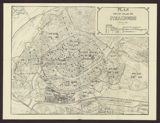 Plan De La Ville De Strasbourg