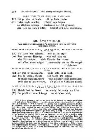 XII. Àventiure. Wie Herwic Herverte ùf Hetelen und im Kütrün gegeben wart
