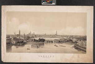 Hamburg mit den Alster-Bassins