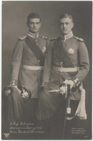 I. Kgl. Hoheiten Kronprinz Georg und Prinz Friedrich Christian [B N K]