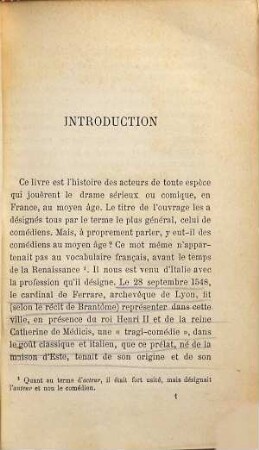 Histoire du théâtre en France, 2. Les comédiens en France au Moyen Âge