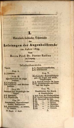 Zeitschrift für die Ophthalmologie. 2, 2. 1832