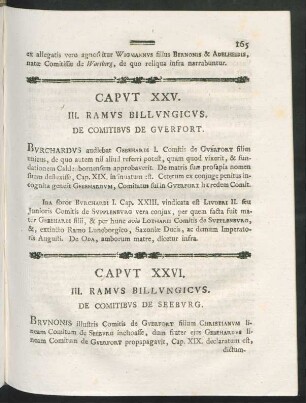 Caput XXV. III. Ramus Billungicus. De Comitibus De Guerfort