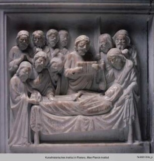 Antependium mit Szenen aus dem Leben Mariens : Dormitio Virginis