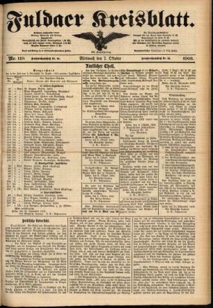 Ausgabe vom Mittwoch, den 07. Oktober 1903.
