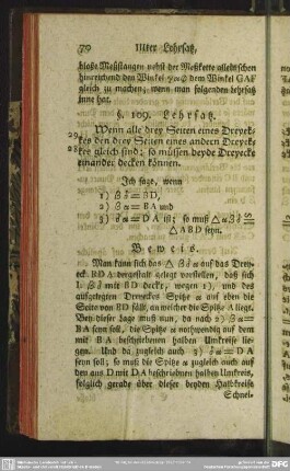 IIIter Lehrsatz, von Deckung der Dreyecke