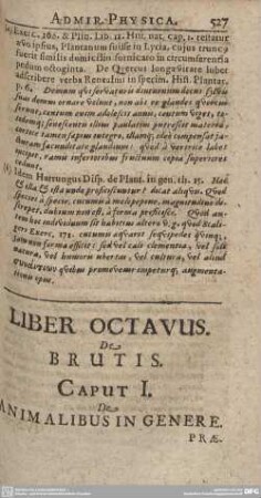Lieber Octavus. De Brutis.