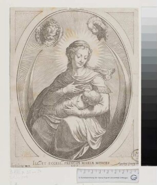 Maria mit Kind auf Mondsichel