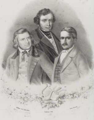 Fallersleben, August Heinrich Hoffmann von, Georg Herwegh und Anton Auersperg : Auersperg, Anton Alexander, Graf (gen. Anastasius Grün)