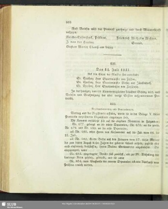 [Sitzungen 121-125]