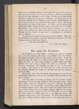 Das Haar des Propheten