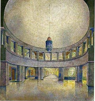 Billing, Hermann; Kiel (Schleswig-Holstein); Rathaus - Halle (Perspektive)