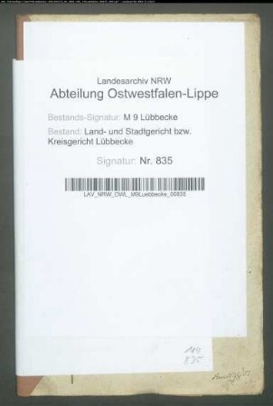 Erblasser: Latorf, Margarethe Christine, geb. Pötting: