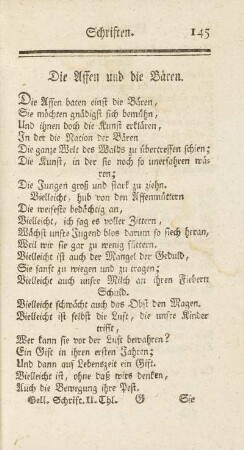 Die Affen und die Bären