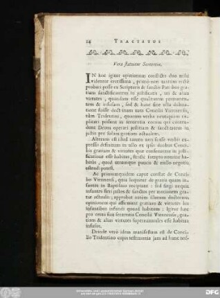 Verae statuitur Sententia.