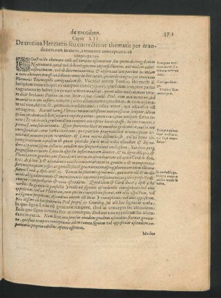 Caput XII. De trutina Hermetis seu correctione thematis per mansionem nati in utero ...