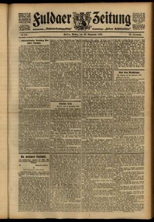 Ausgabe vom Freitag, den 23. November 1906.