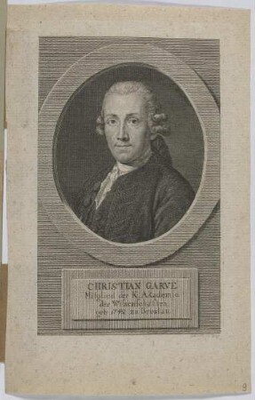 Bildnis des Christian Garve