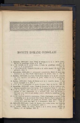 Monete Romane Consolari