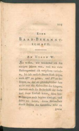 Eine Baad-Bekanntschaft.