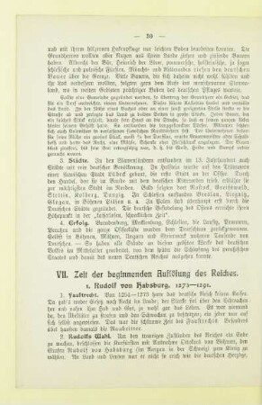VII. Zeit der beginnenden Auflösung des Reiches