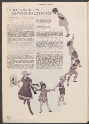 Evolución de los sentidos en los niños