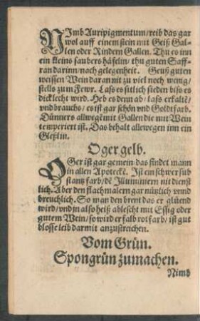 Vom Grün.