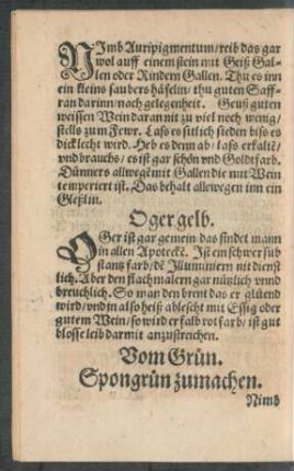 Vom Grün.