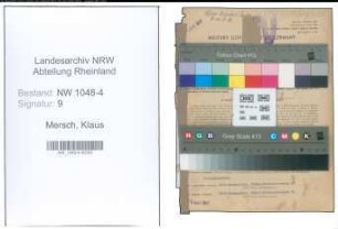 Entnazifizierung Klaus Mersch , geb. 14.03.1909 (Geschaeftsfuehrer)