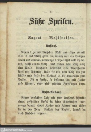 Süße Speisen