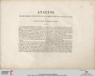 Analyse des matériaux employés pour la rédaction du nouvel atlas du jeune Anacharsis en Grèce