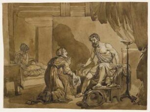 Eurykleia erkennt Odysseus