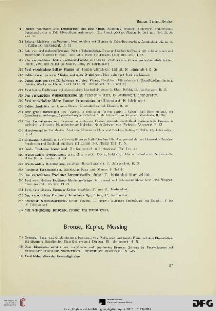 Bronze, Kupfer, Messing (Nr. 335-441)