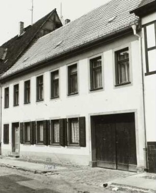 Delitzsch, Schulstraße 13. Wohnhaus (18. Jh.). Straßenansicht