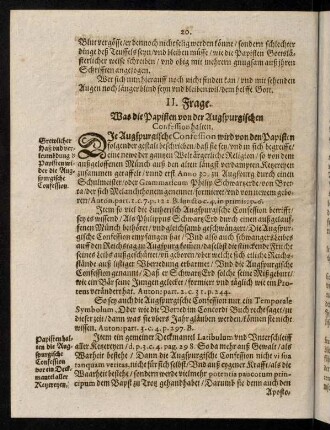 20-25, II. Frage