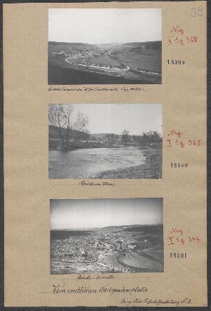 Vom westlichen Kriegsschauplatze: Onville (Eisenbahnbrücke) - Vaudelainville - Bayonville