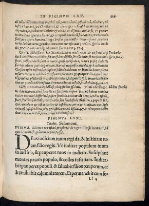 Psalmus LXXI. - Psalmus LXXX.